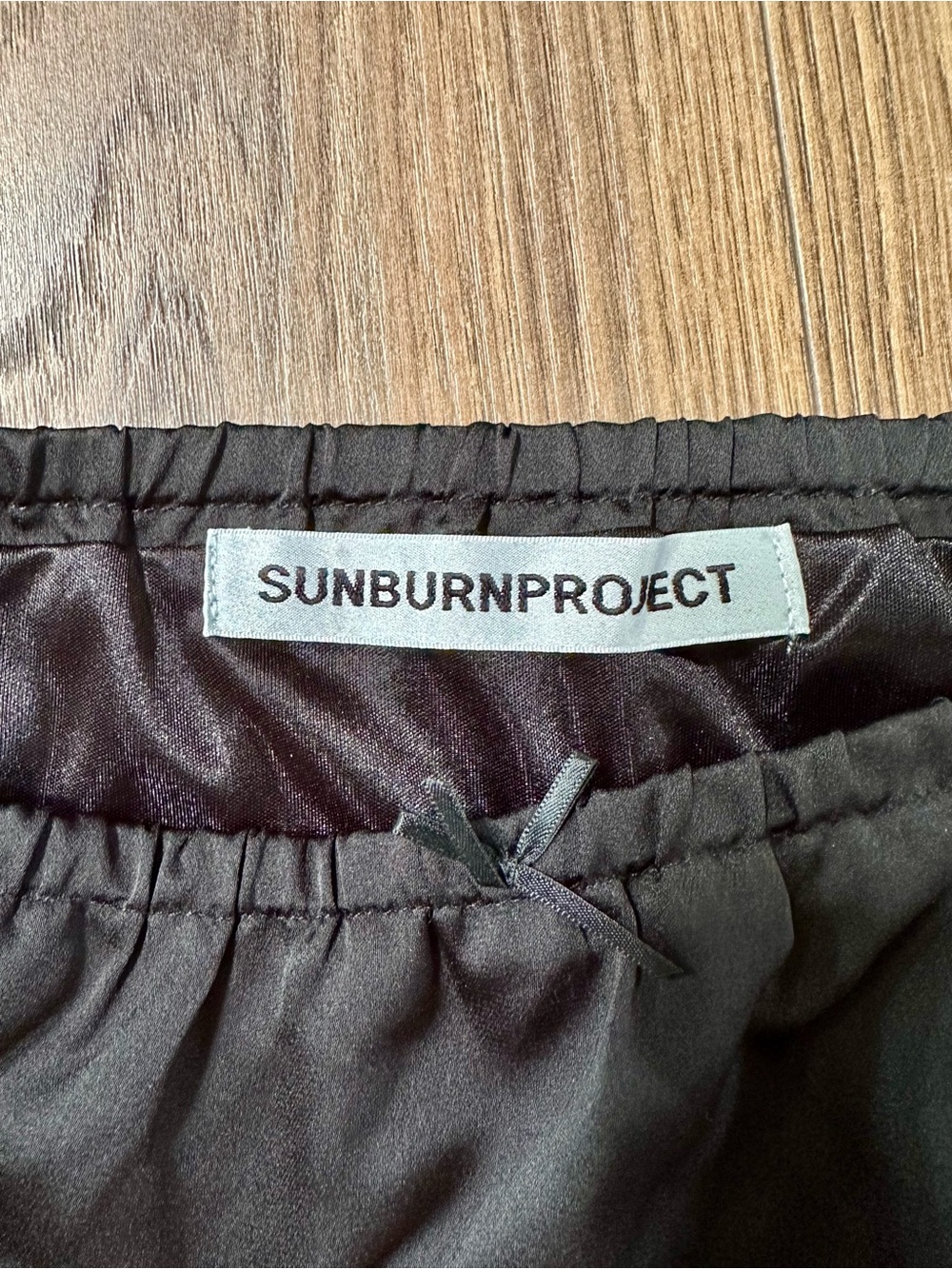 SUNBURN PROJECT Black Lace Hem Women's Slip Skirt - Picture 5 of 6